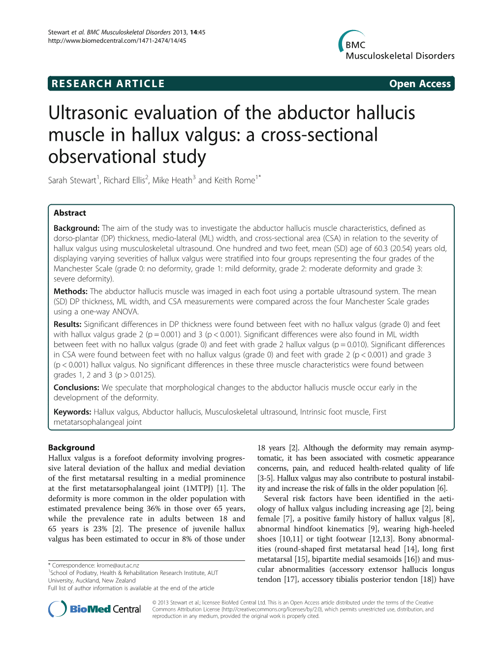 Ultrasonic Evaluation of the Abductor Hallucis Muscle In