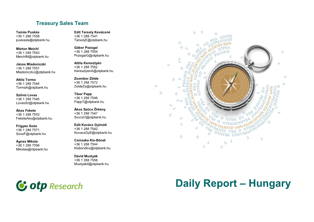 Daily Report – Hungary