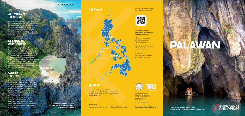 Palawan Scan the QR-Code Below All You Need to Know