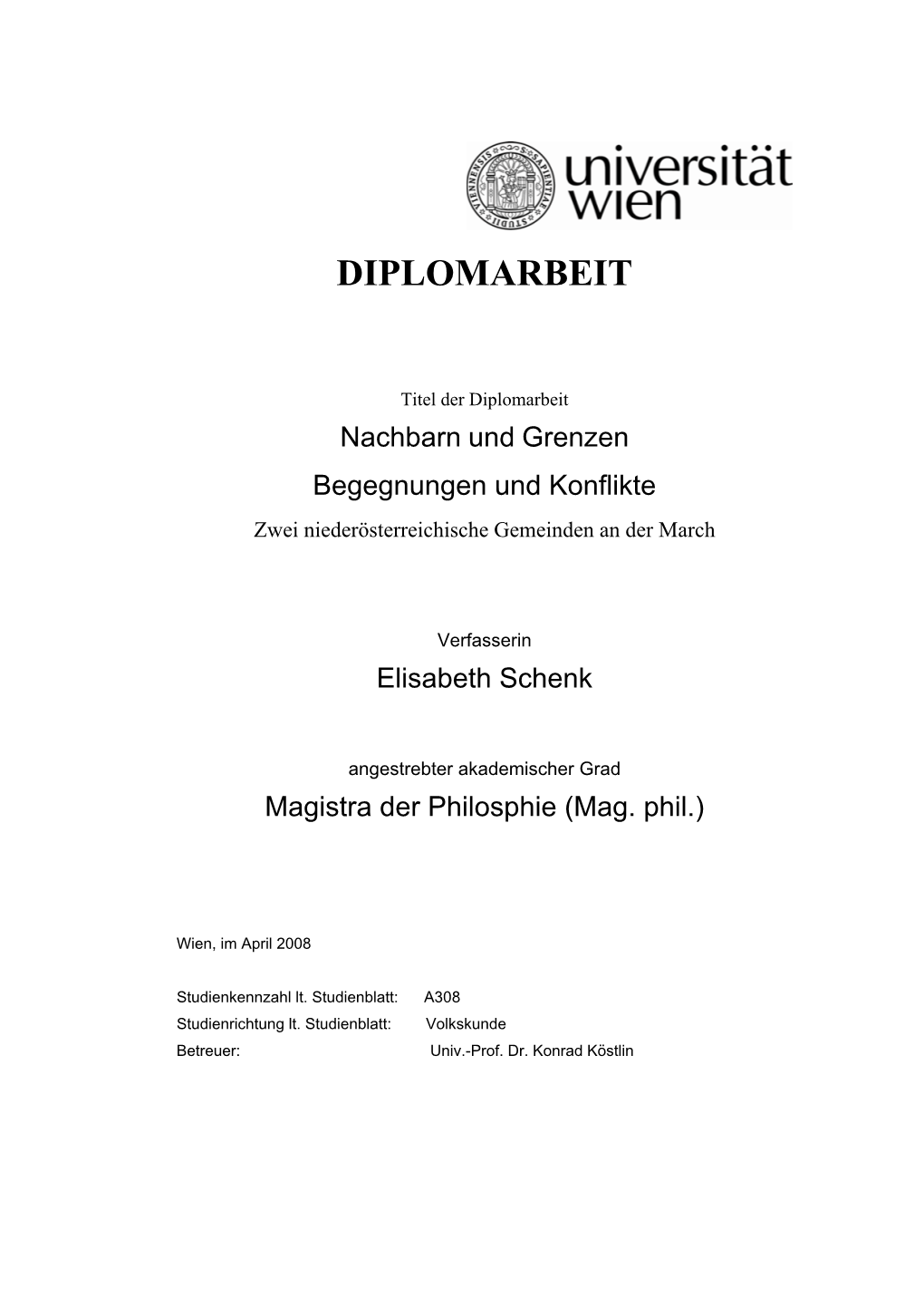 Diplomarbeit