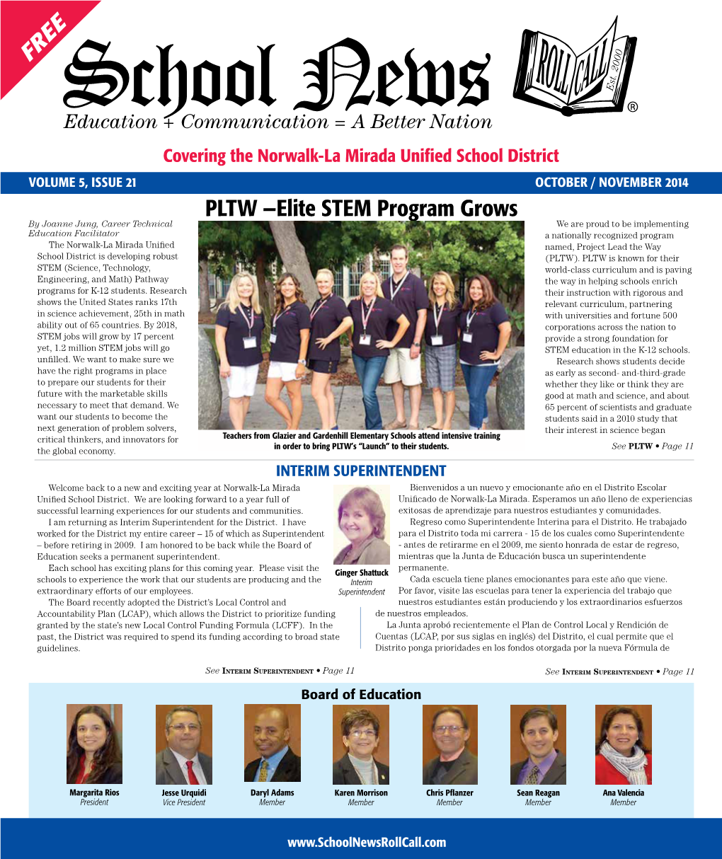 ® PLTW —Elite STEM Program Grows