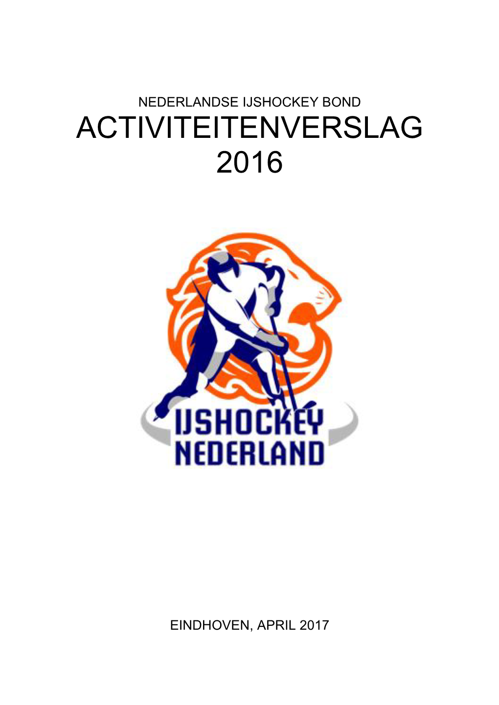 Activiteitenverslag 2016