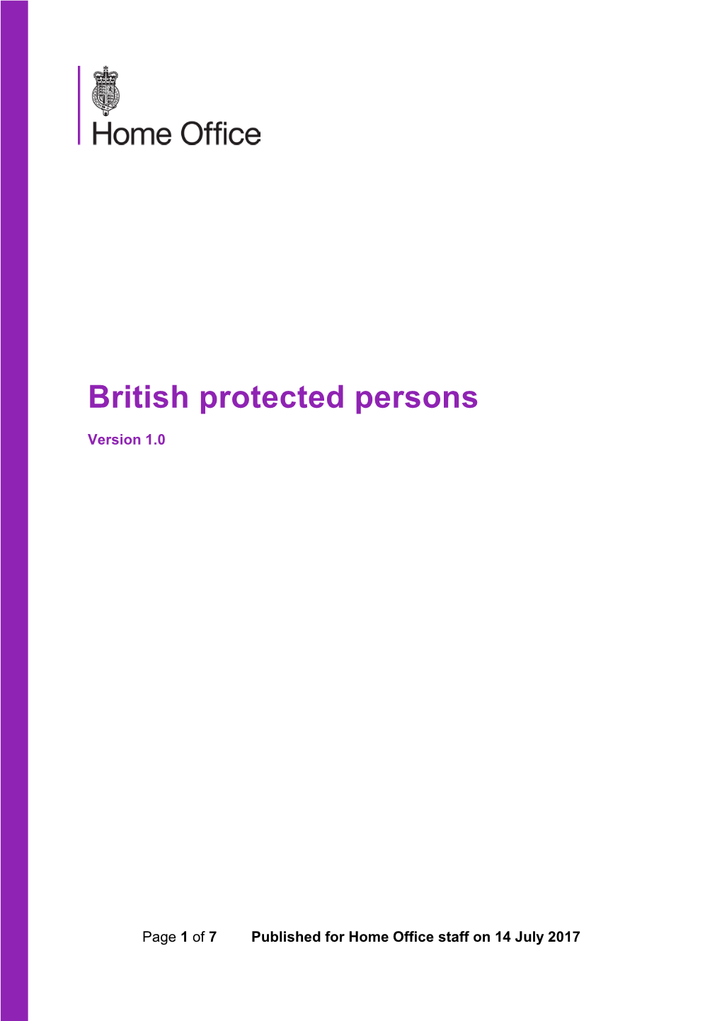 British Protected Persons