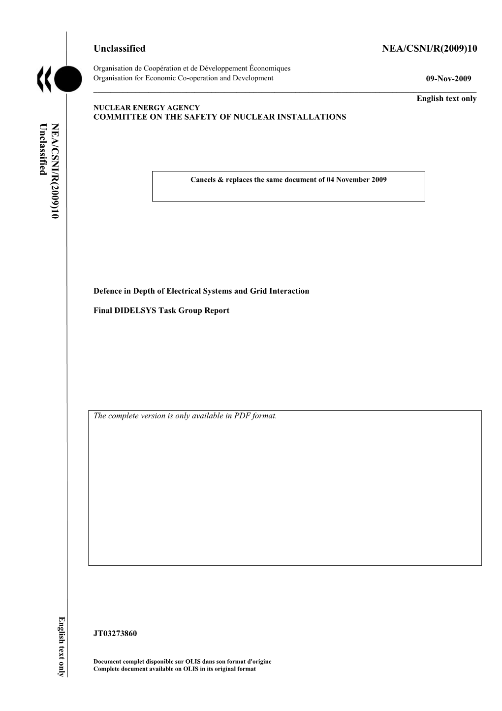 Defence in Depth of Electrical Systems and Grid Interaction