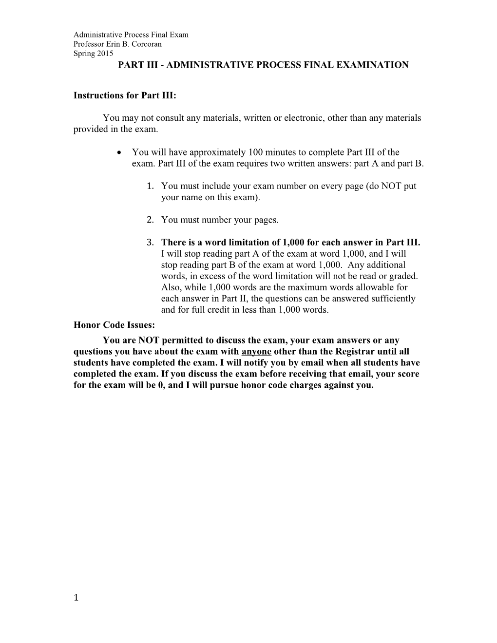 Part Iii - Administrative Processfinal Examination