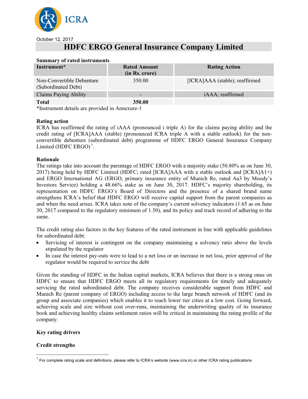 HDFC ERGO General Insurance Company Limited