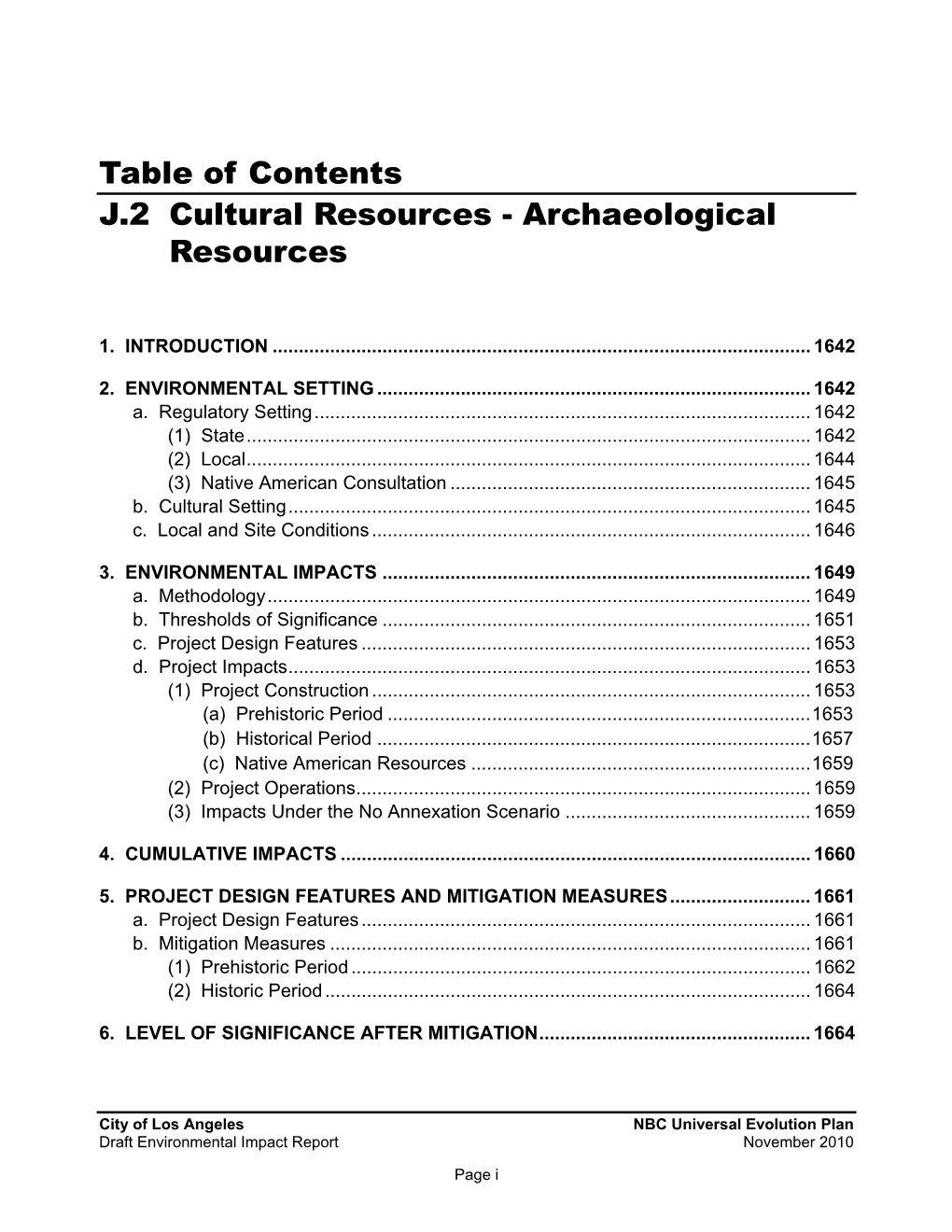 Archaeological Resources