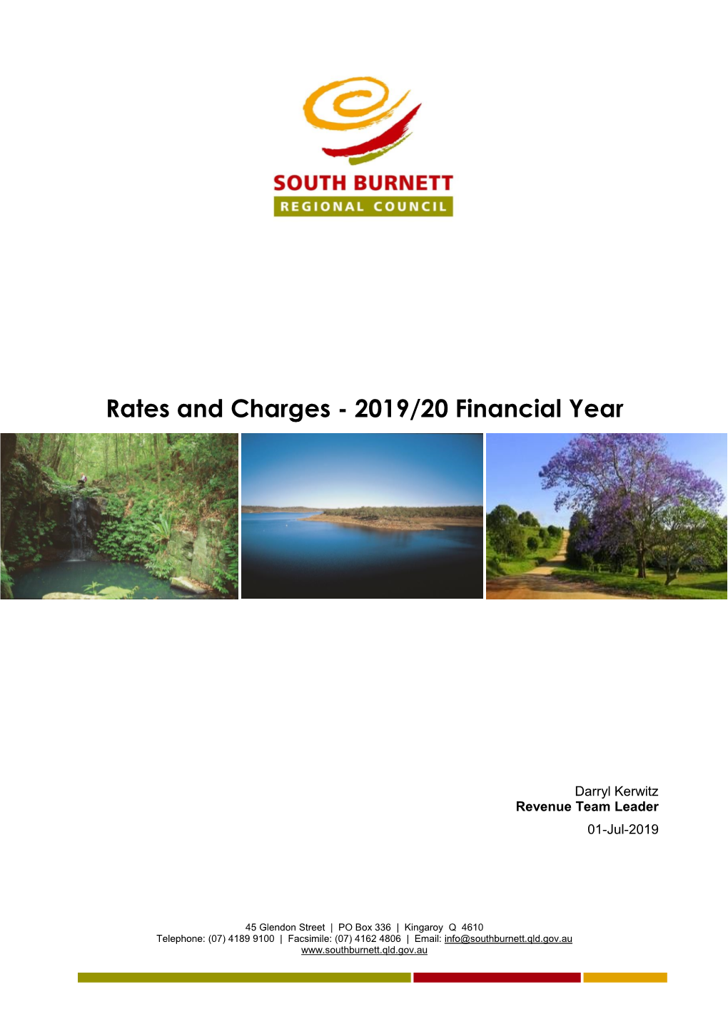 Rates and Charges - 2019/20 Financial Year