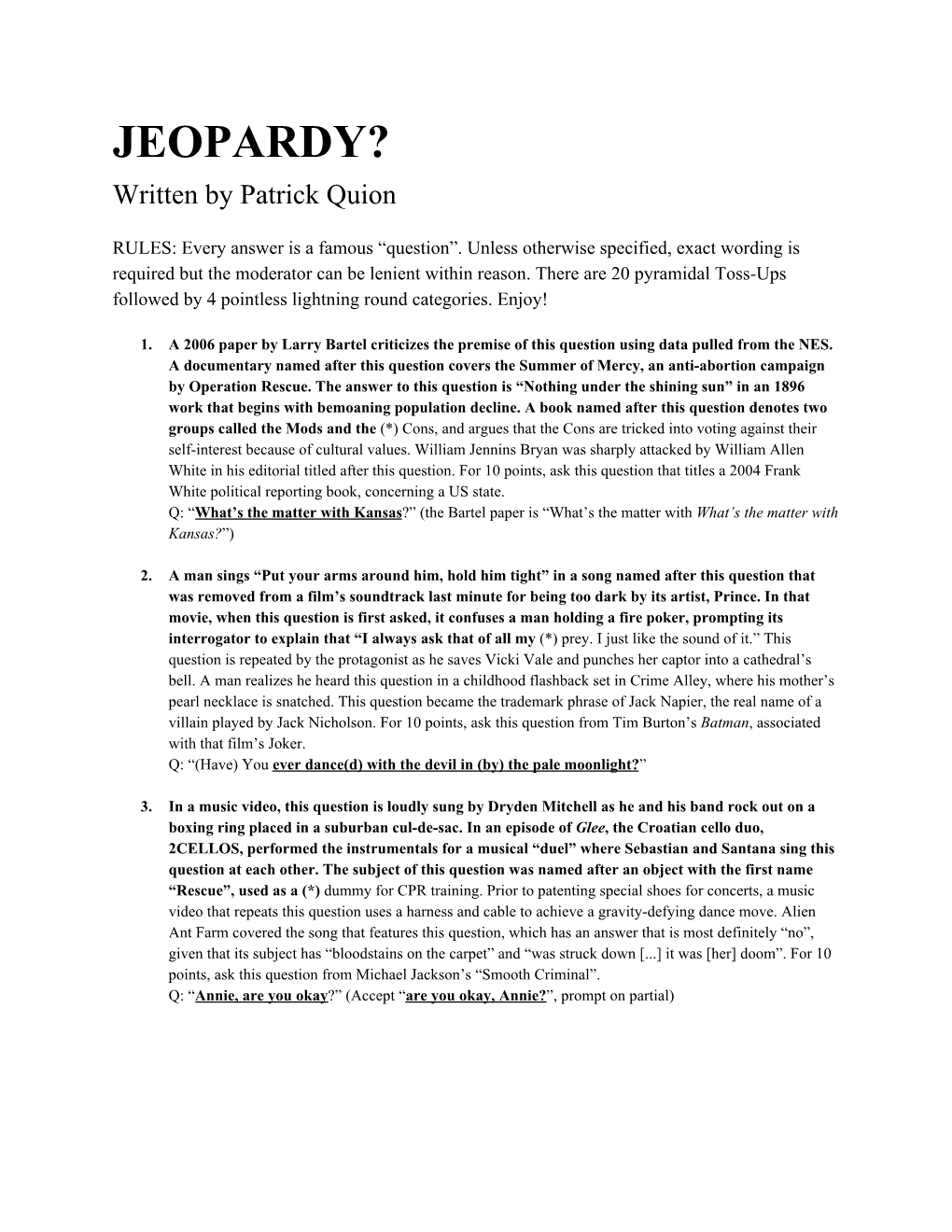 Jeopardy(Question Mark)- Patrick Quion.Pdf