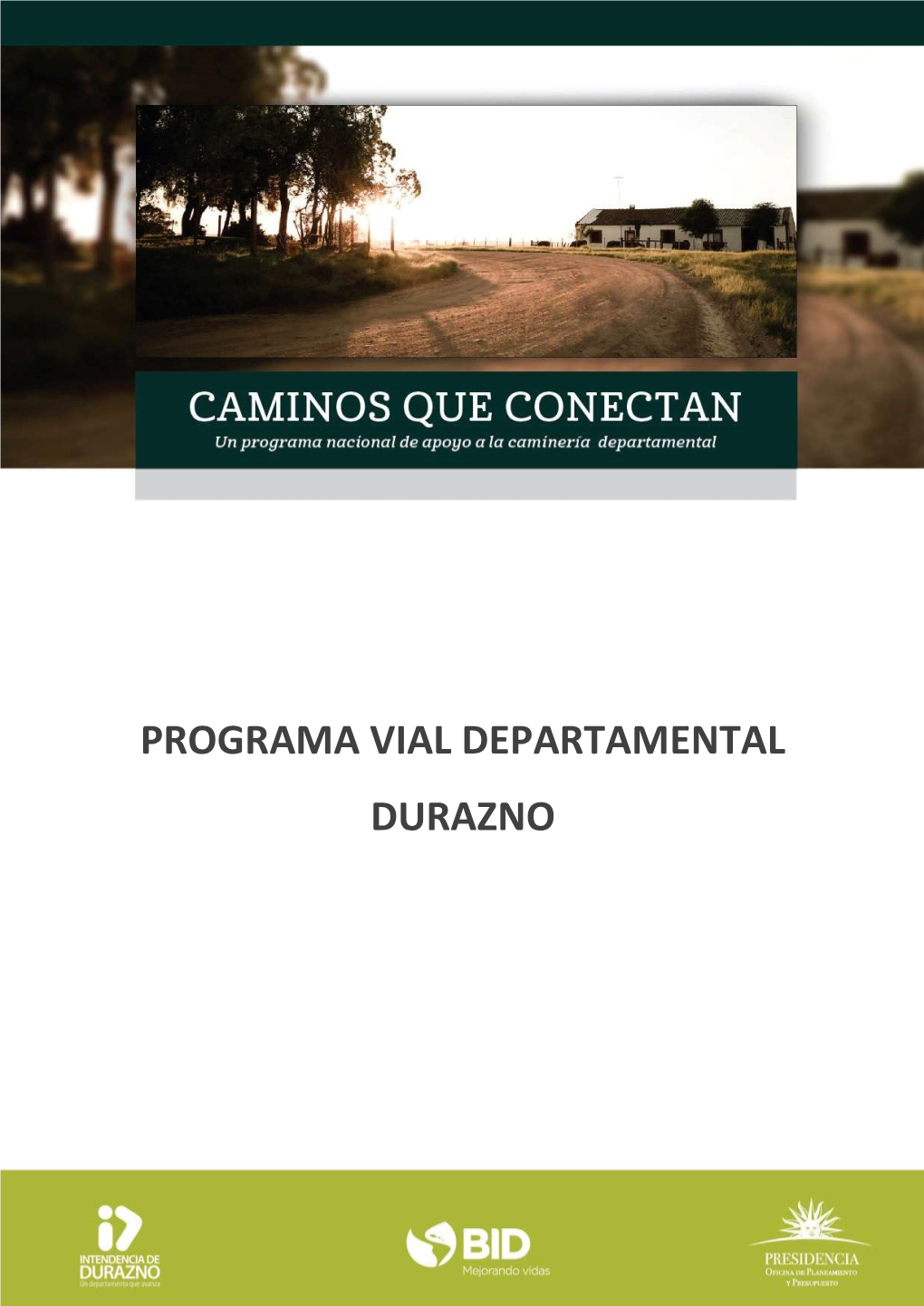 Programa Vial Departamental Durazno