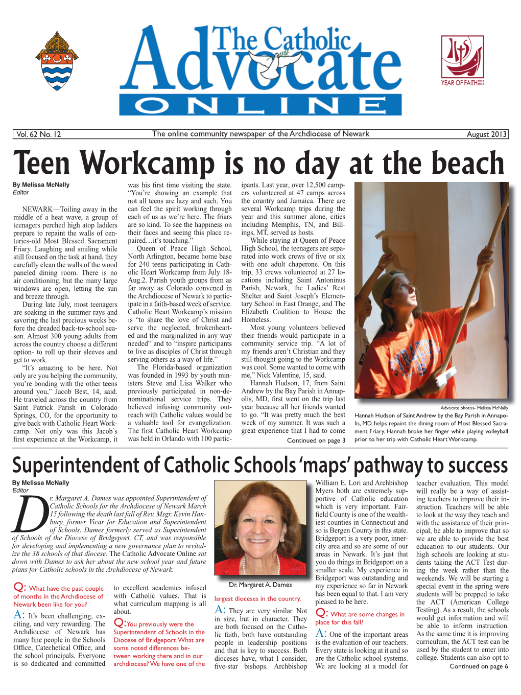 Teen Workcamp Is No Day at the Beach by Melissa Mcnally Was His Fi Rst Time Visiting the State