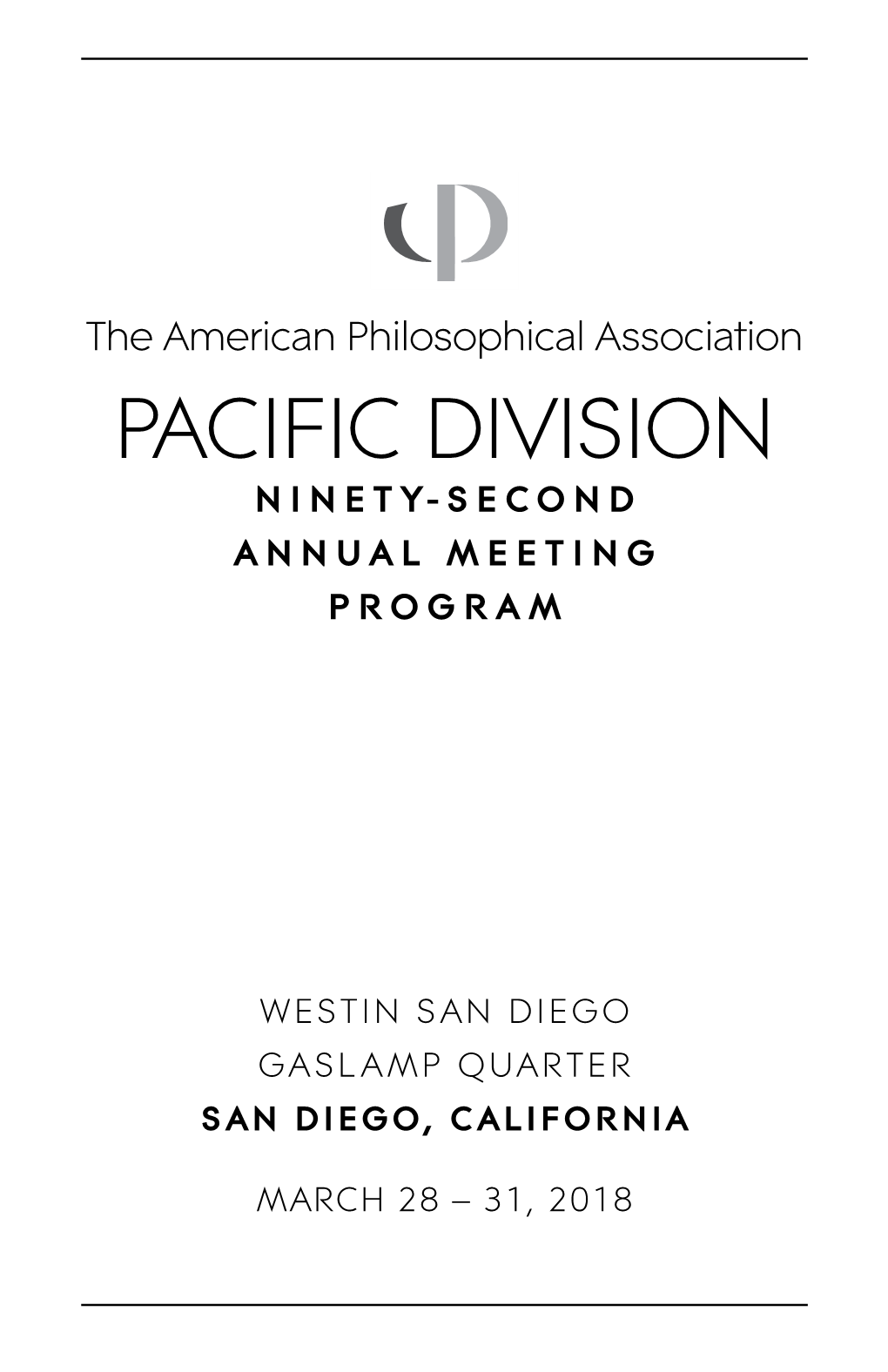 APA Pacific Division 2018 Meeting Program