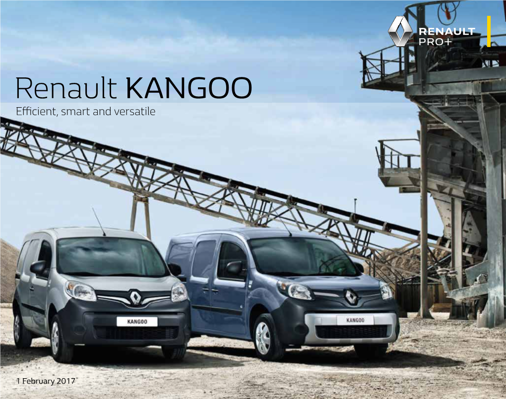 Renault KANGOO Efficient, Smart and Versatile