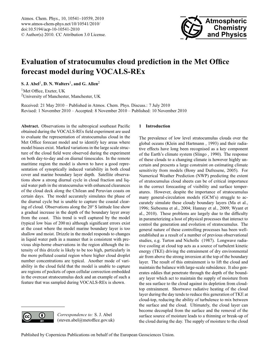 Evaluation of Stratocumulus Cloud Prediction in the Met Office Forecast Model During VOCALS-Rex