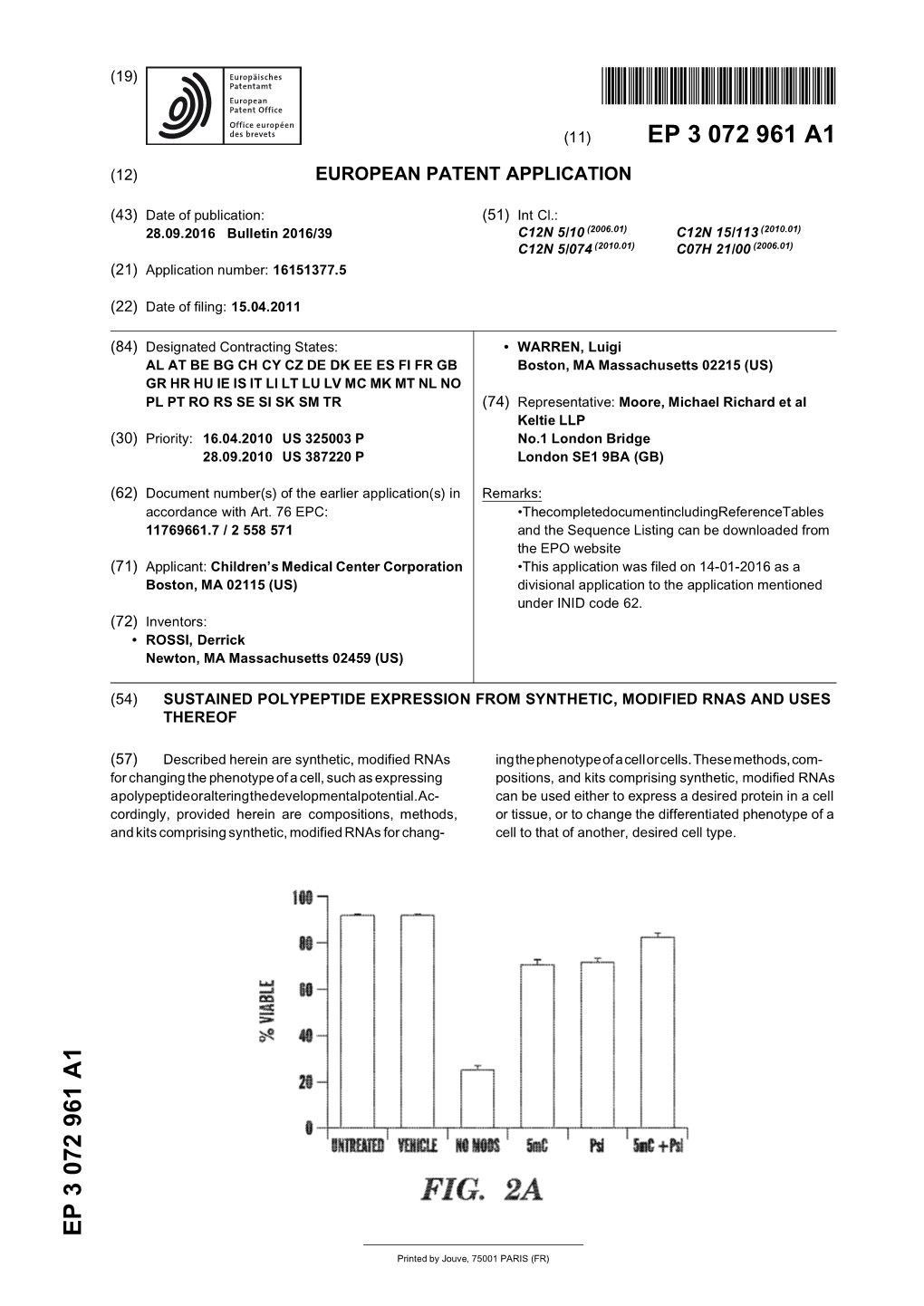 Sustained Polypeptide Expression from Synthetic, Modified Rnas and Uses Thereof