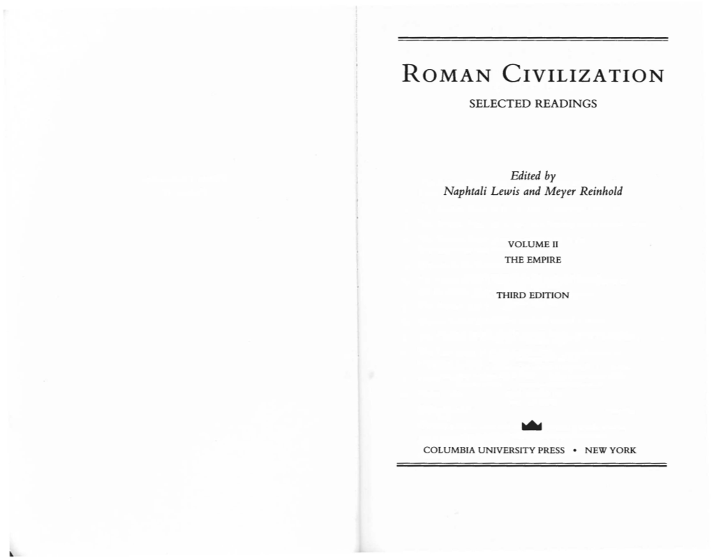 Roman Civilization