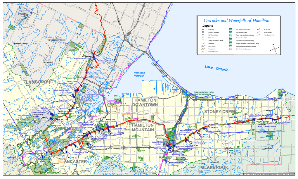 Cascades and Waterfalls of Hamilton