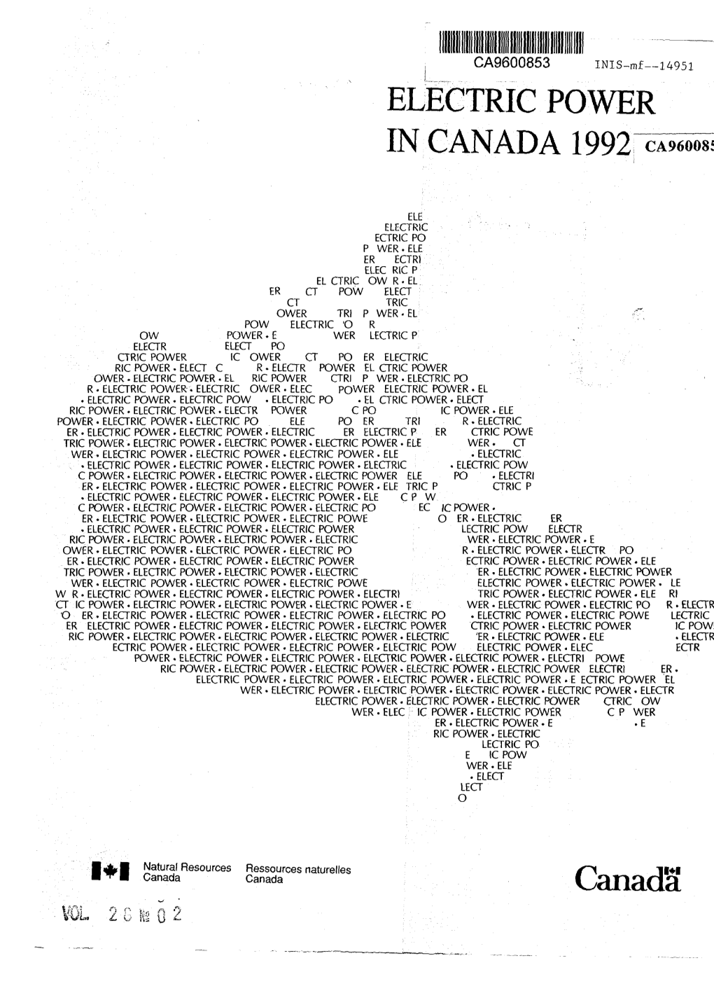 Electric Power in Canada 1992
