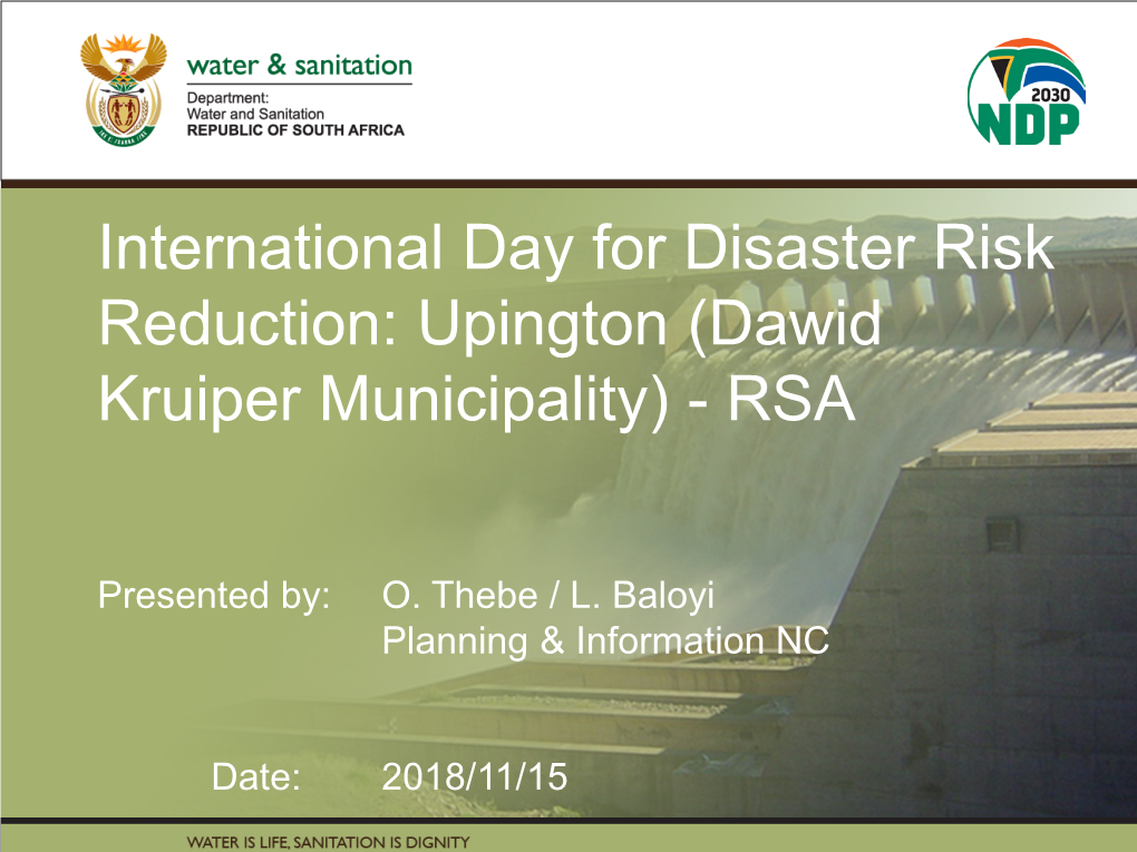 Upington (Dawid Kruiper Municipality) - RSA