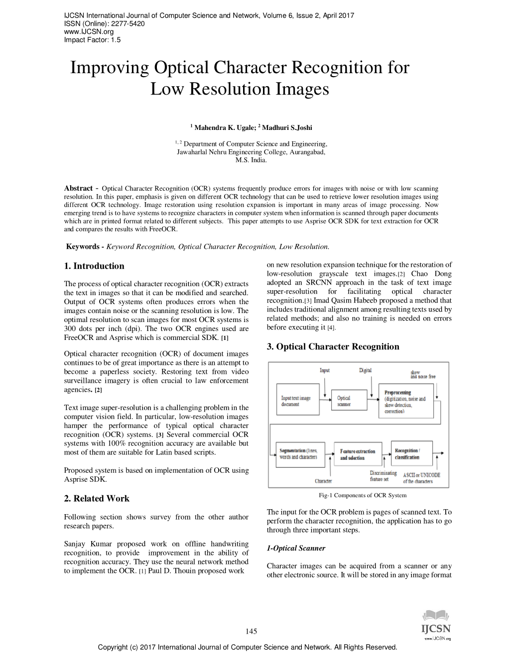 Improving Optical Character Recognition for Low Resolution Images