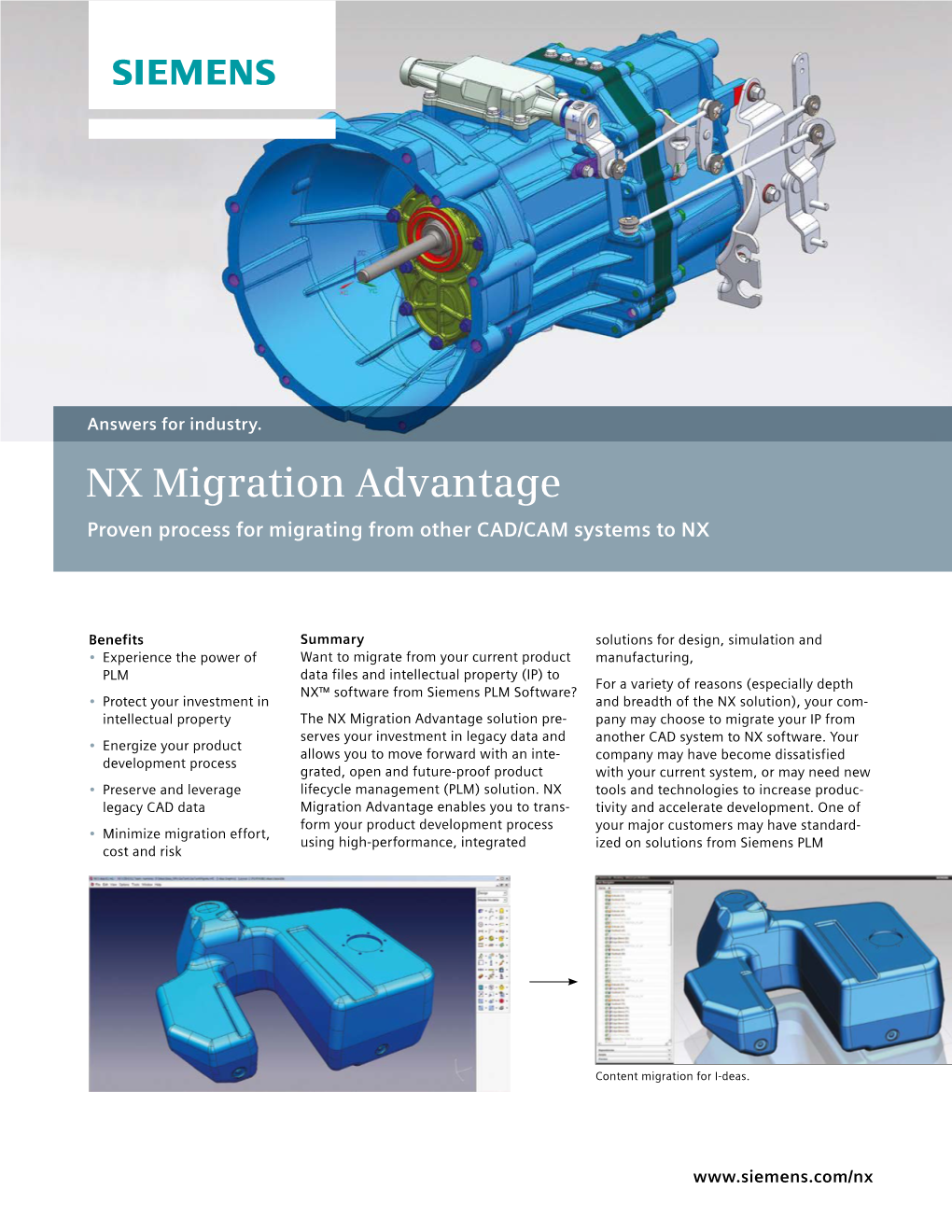 NX Migration Advantage Fact Sheet