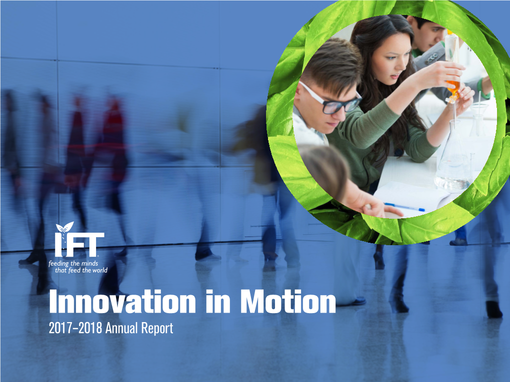 Innovation in Motion 2017–2018 Annual Report Table of Contents