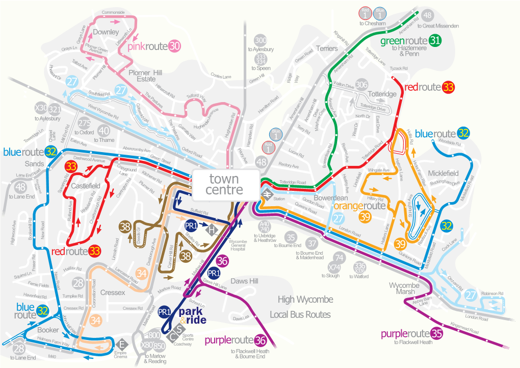 High Wycombe Local Bus Routes