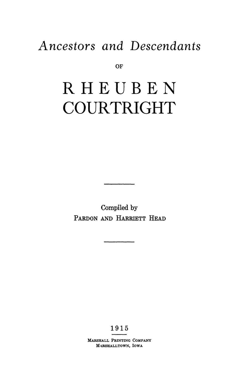 Rheuben Courtright