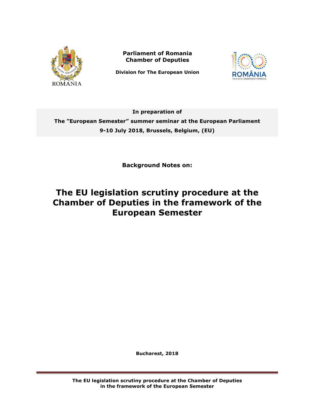 Act on Cooperation Between Parliament and Government in The