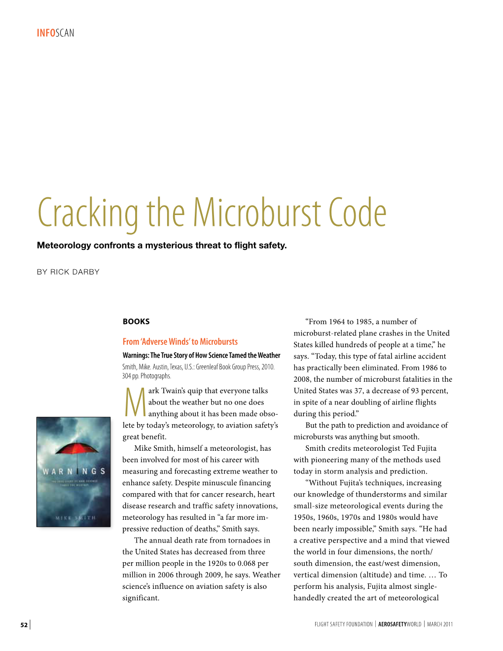 Cracking the Microburst Code Meteorology Confronts a Mysterious Threat to Flight Safety