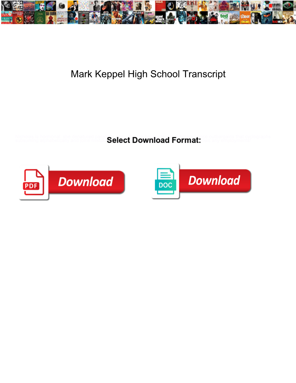 Mark Keppel High School Transcript