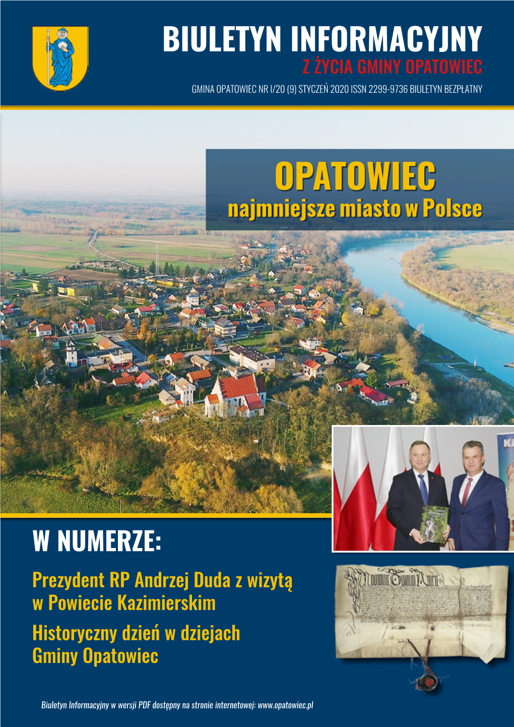 Biuletyn Informacyjny Z Życia Gminy Opatowiec Gmina Opatowiec Nr I/20 (9) Styczeń 2020 Issn 2299-9736 Biuletyn Bezpłatny