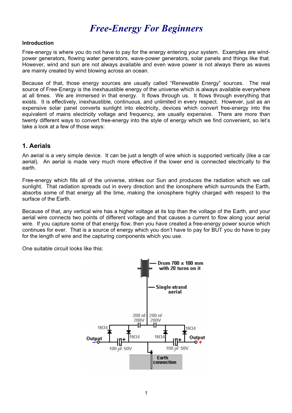 Free-Energy for Beginners