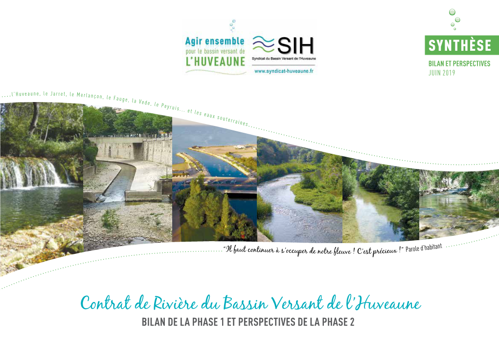 Contrat De Rivière Du Bassin Versant De L'huveaune