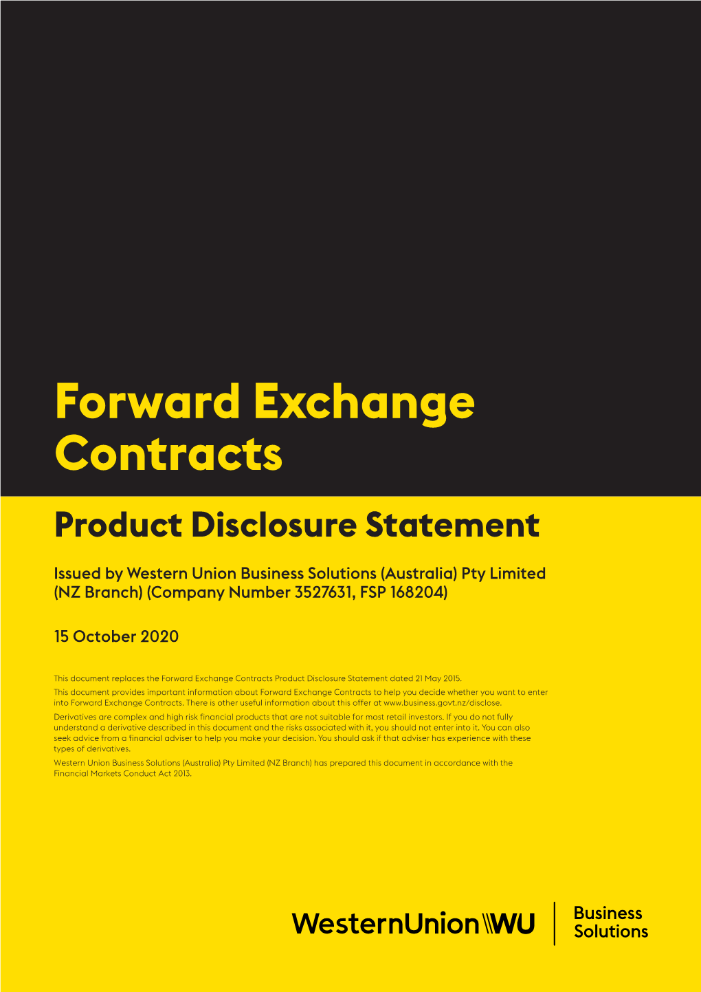 Forward Exchange Contracts