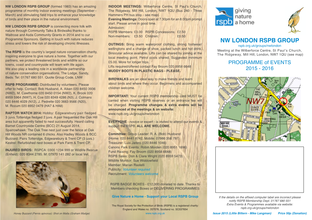 Nw London Rspb Group