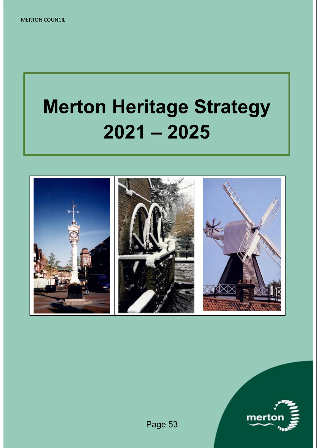 Merton Heritage Strategy 2021 – 2025