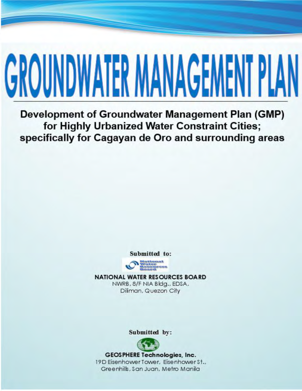 Groundwater Management Plan