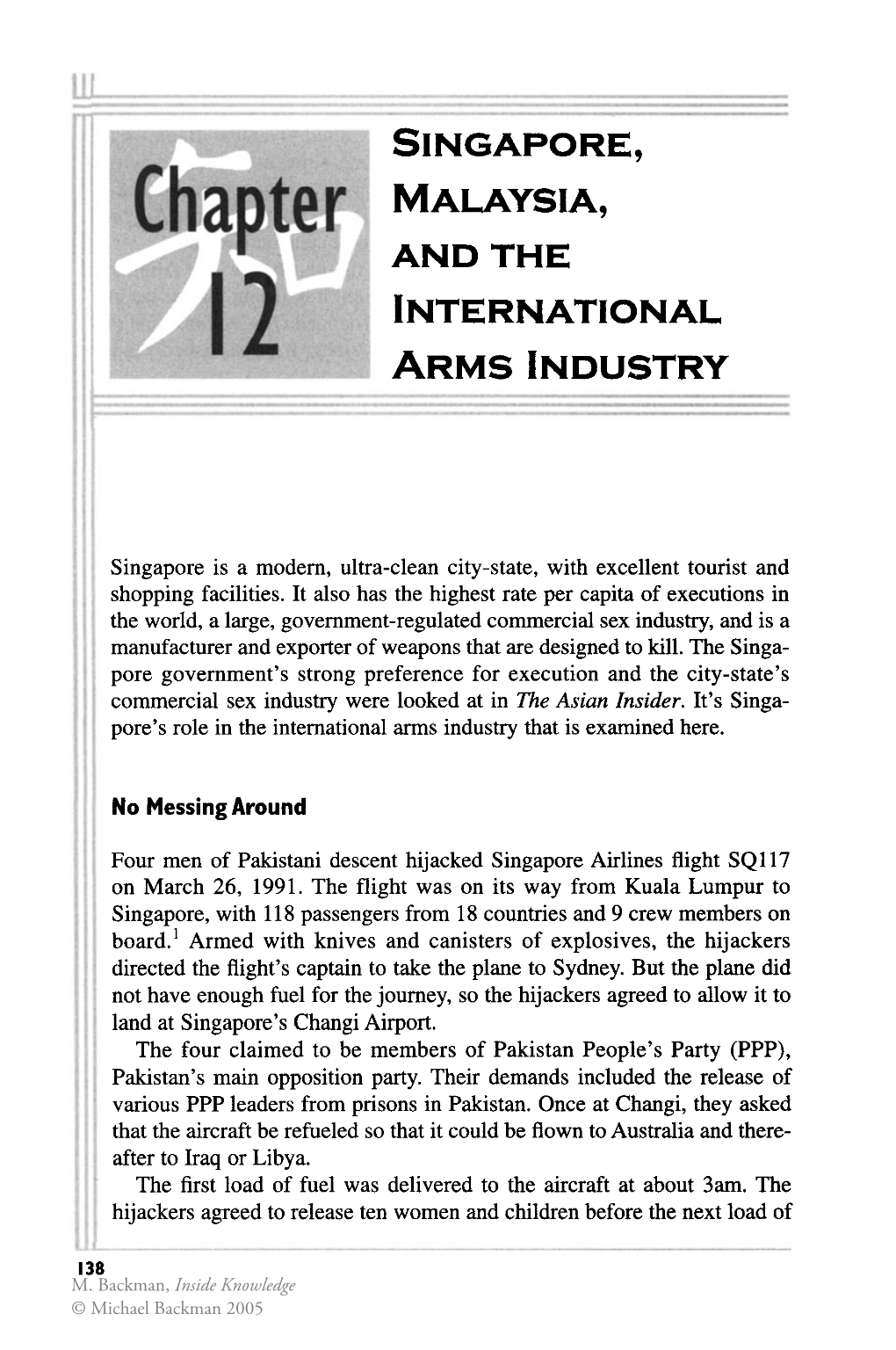 Singapore, Malaysia, and the International Arms Industry
