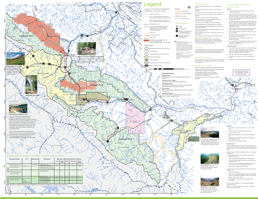 Hinton/Coal Branch Area : Public Land Use Zones [South]