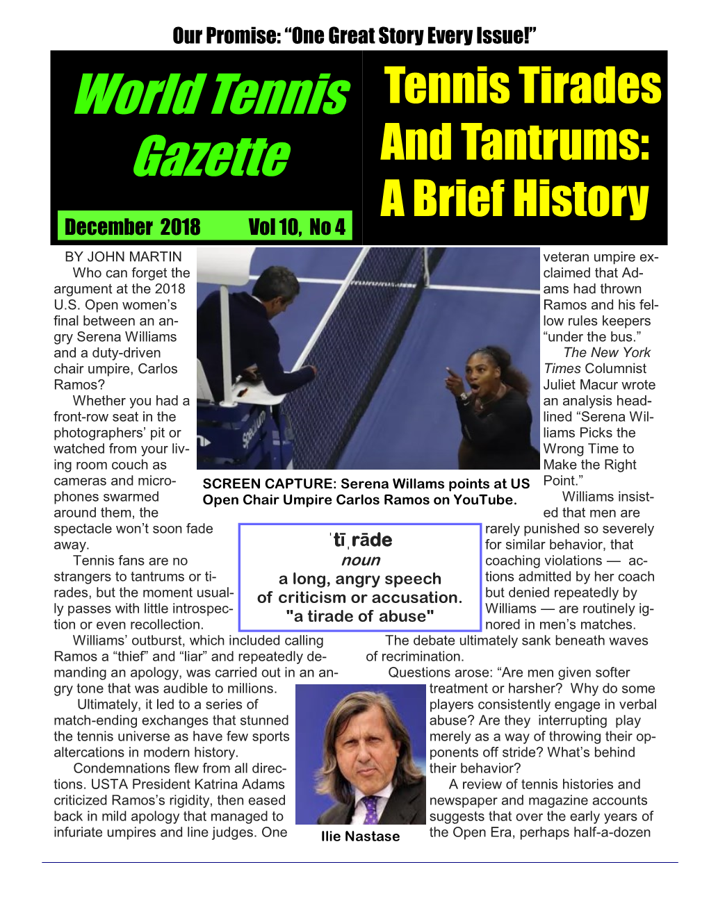 View and Download World Tennis Gazette Vol. 10 No. 4