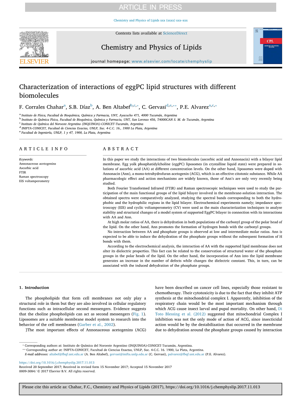 Characterization of Interactions of Eggpc Lipid Structures with Different