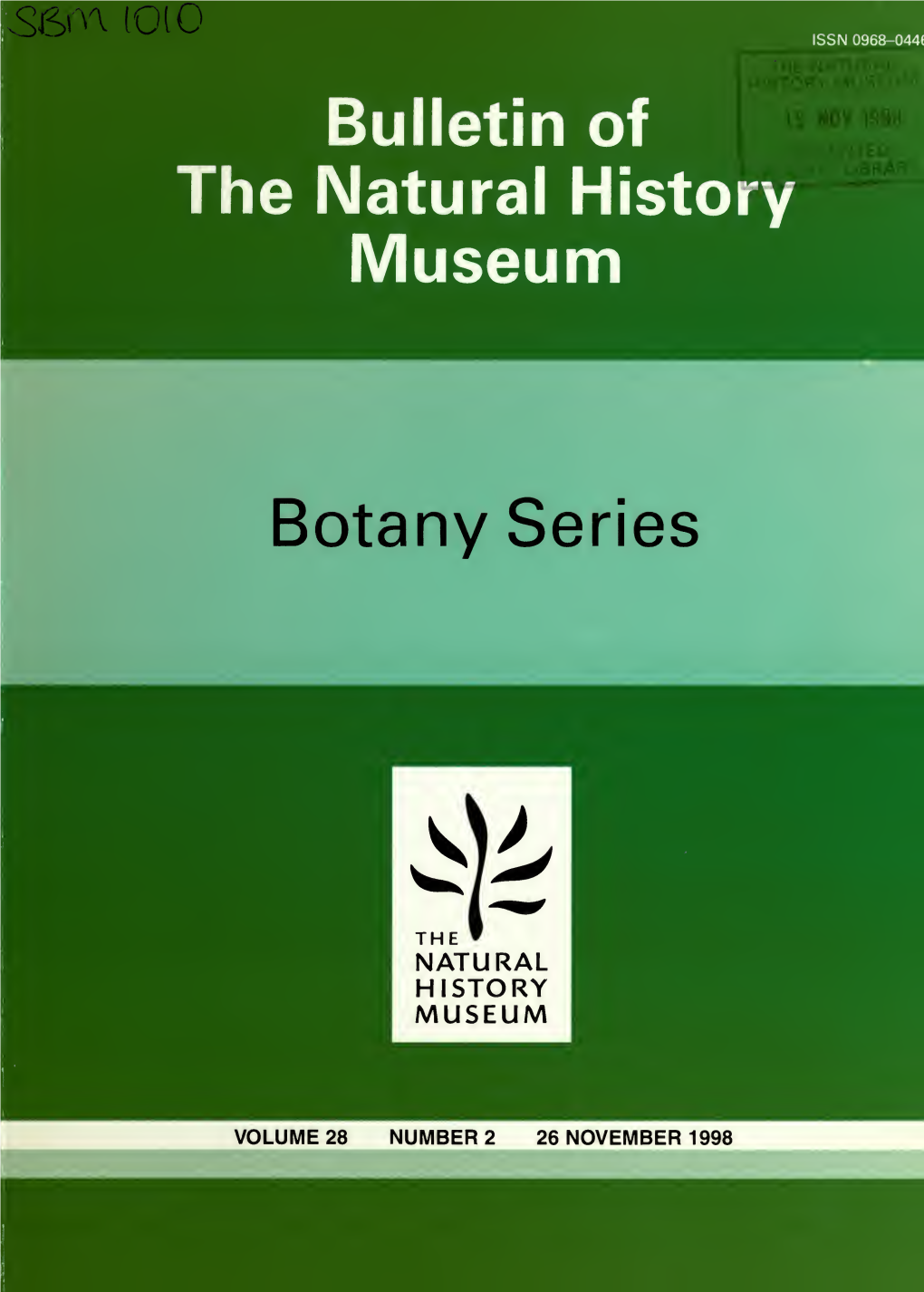 Bulletin of the Natural History Museum