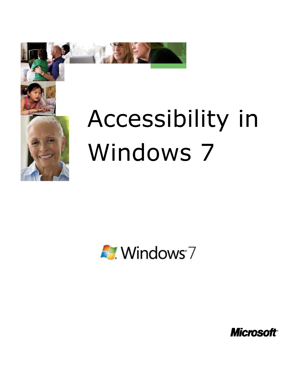 Accessibility in Windows 7