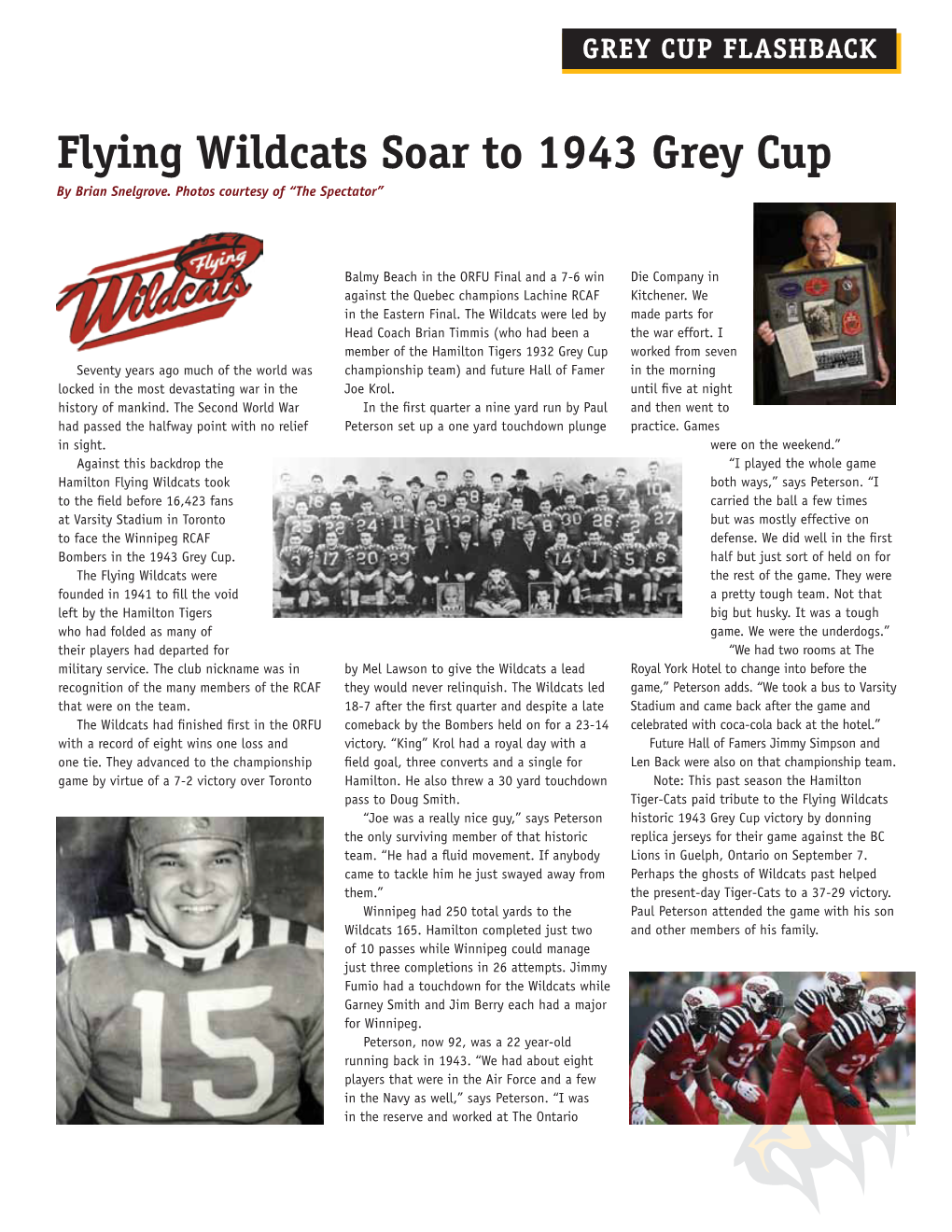 Flying Wildcats Soar to 1943 Grey Cup by Brian Snelgrove