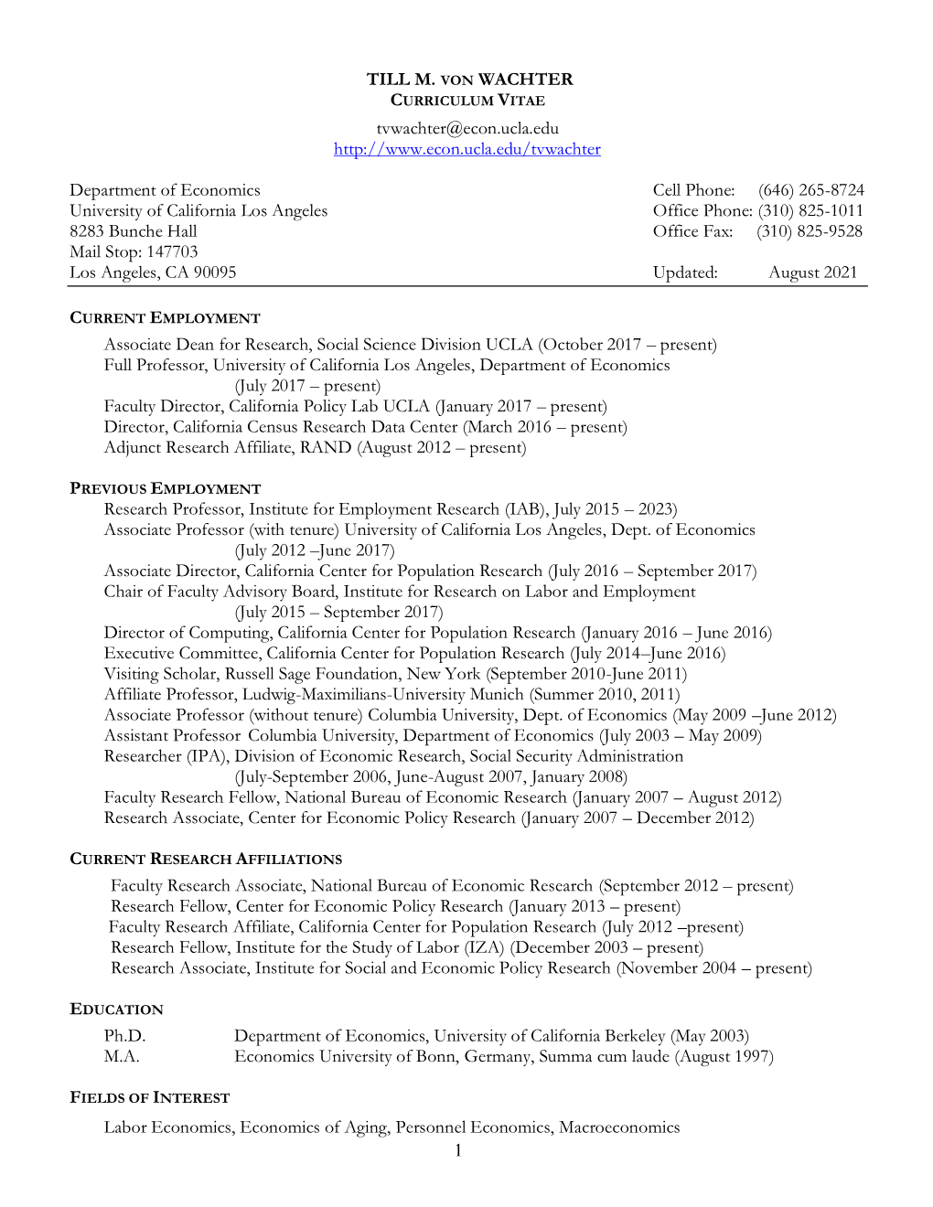 Curriculum Vitae [PDF Format]