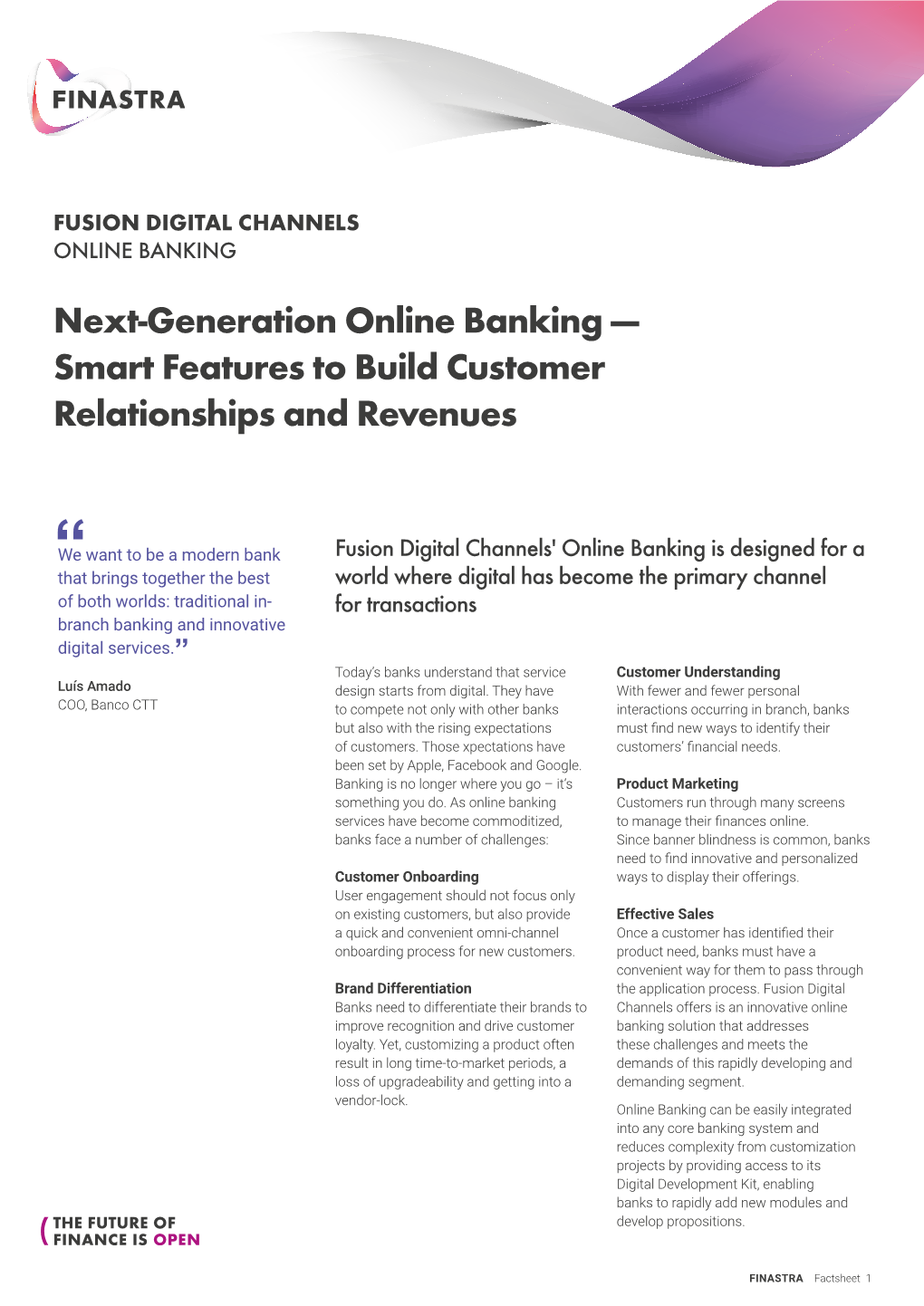 Next-Generation Online Banking — Smart Features to Build Customer Relationships and Revenues