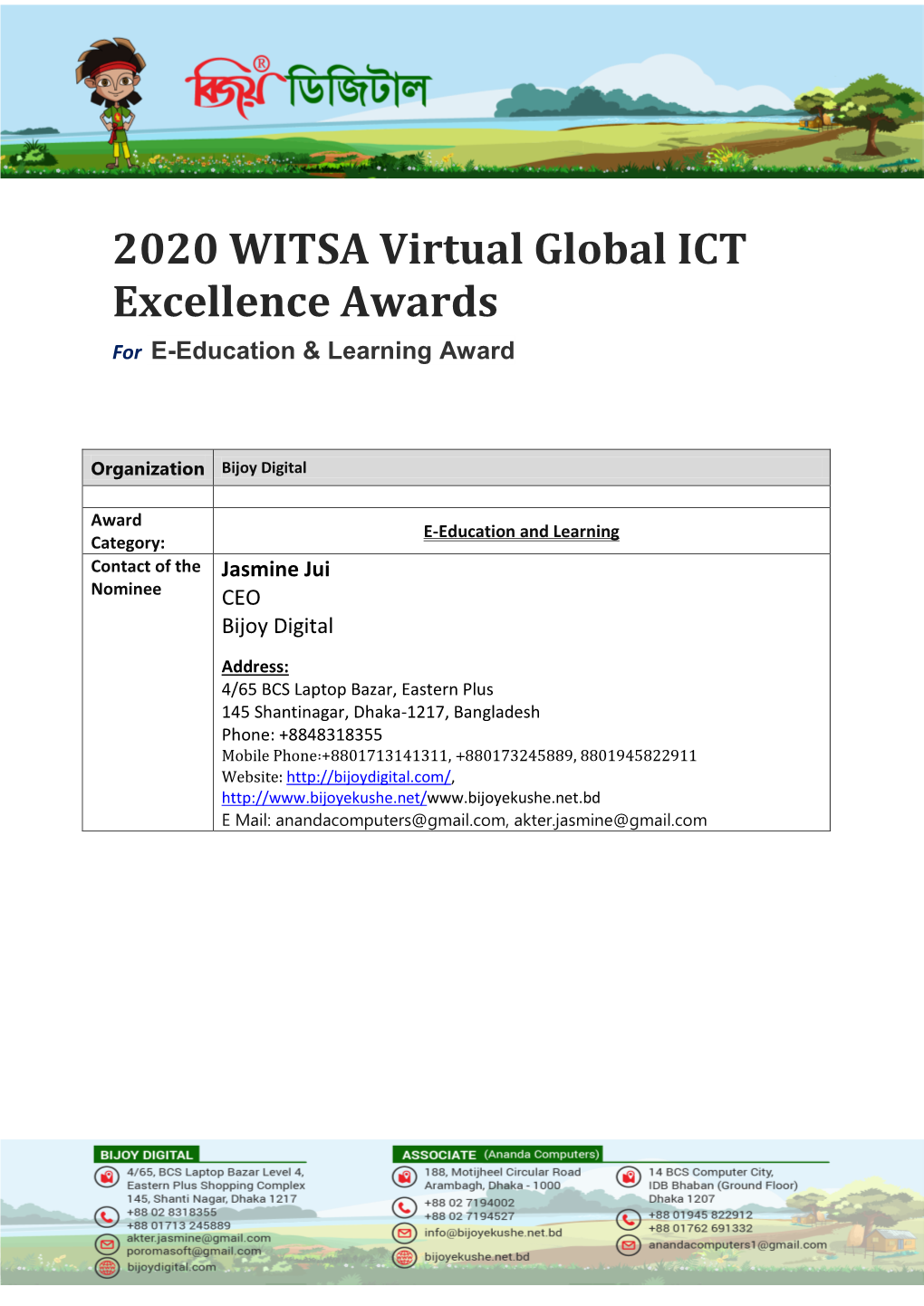 2020 WITSA Virtual Global ICT Excellence Awards