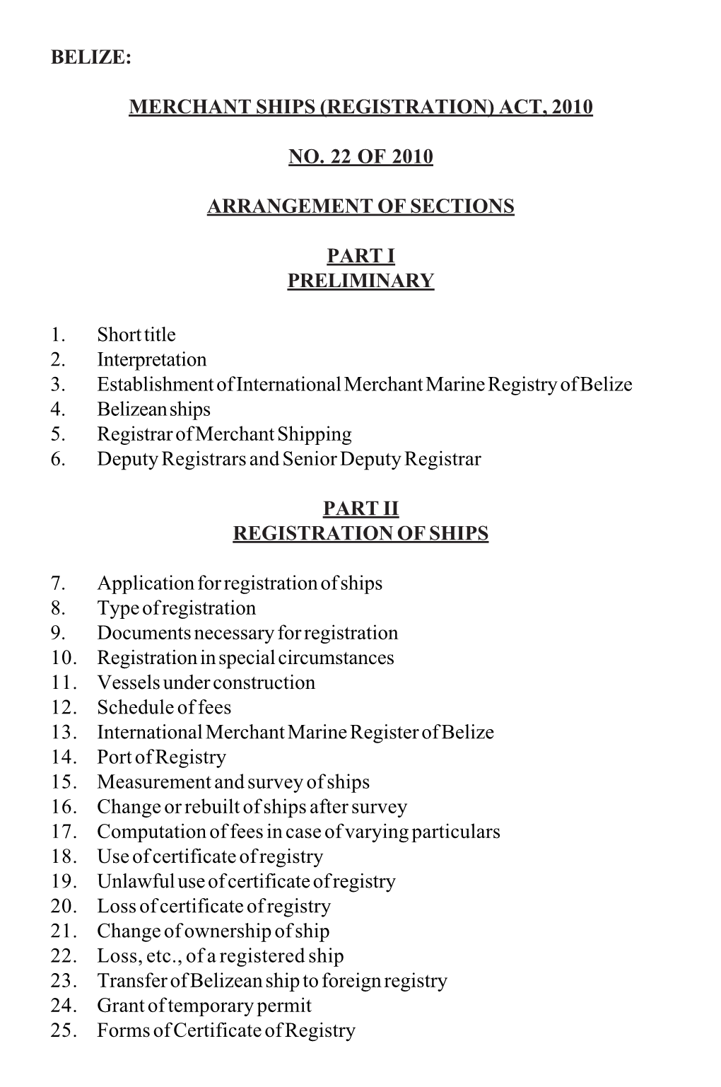 Merchant Ships (Registration) Act, 2010