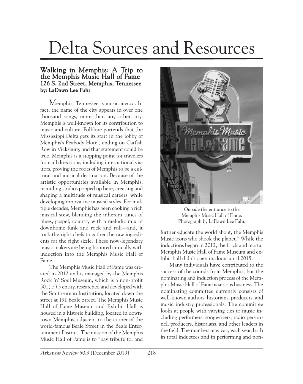 Delta Sources and Resources